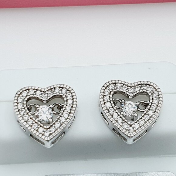 "925 Sterling Silver Cubic Zirconia Earrings, U19254569 - Picture 8 of 11